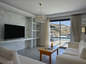 TV connectée, cheminée