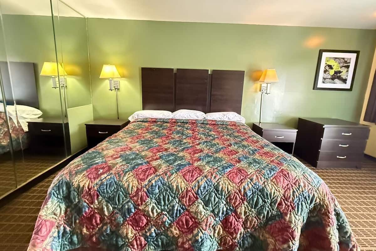 Standard Single Room, 1 King Bed, Smoking | Desk, laptop workspace, iron/ironing board, free WiFi