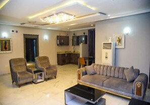 Family Apartment, Balcony, City View | Living area - 7th Heaven Homes (Ibadan)