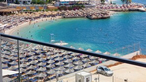 Deluxe Triple Room, Balcony, Sea View | Balcony view - Hotel Portanova (Sarandë)