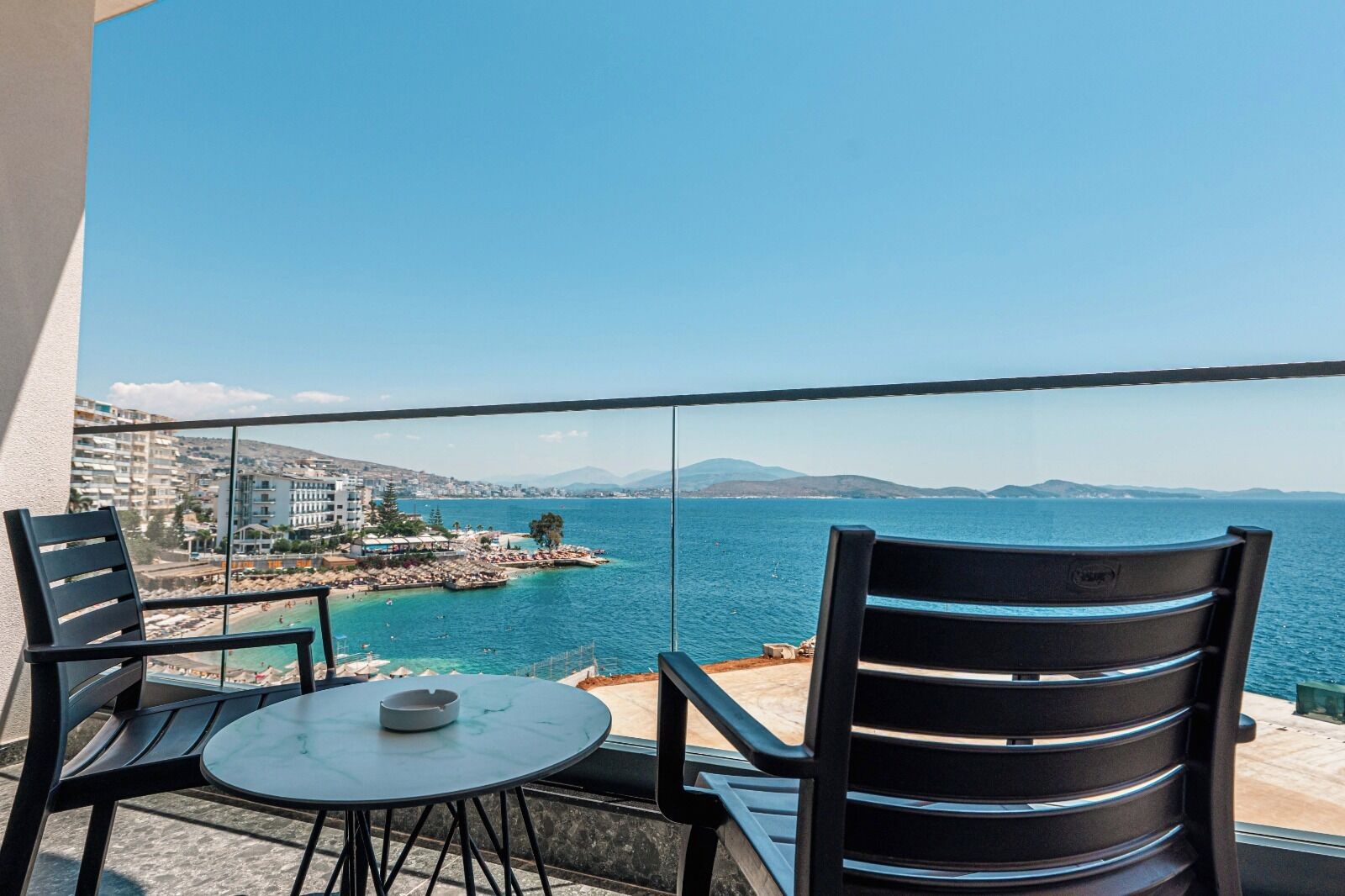 Tripla Deluxe, balcone, vista mare | Balcone