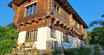 Quiet vacation apartment in a wooden house (on the edge of the forest)