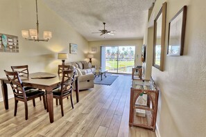 Condo, 1 Queen Bed with Sofa bed (Vista Verde West 218) | Living area | TV - Vista Verde West 218 (St. Petersburg)