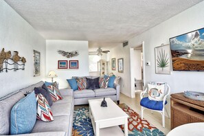 Condo, 1 King Bed with Sofa bed (Friendly Native 204) | Living area - Friendly Native 204 (St. Pete Beach)