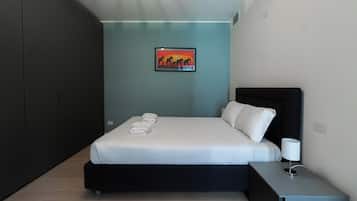 Departamento (1 Bedroom) | 1 habitación, tabla de planchar con plancha, cunas y ropa de cama