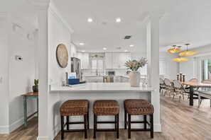 House, Multiple Beds (Blue Yonder Beach House) | Private kitchen | Oven, toaster - Blue Yonder Beach House (New Smyrna Beach)