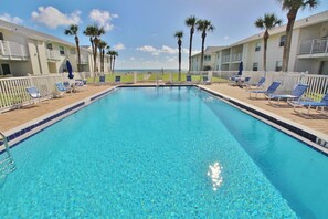 Condo, 1 King Bed with Sofa bed (Colony Beach Club 101) | Pool | A heated pool