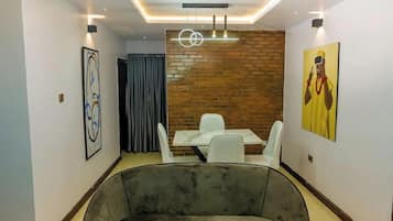 Economy Apartment, Balcony, City View | Living area