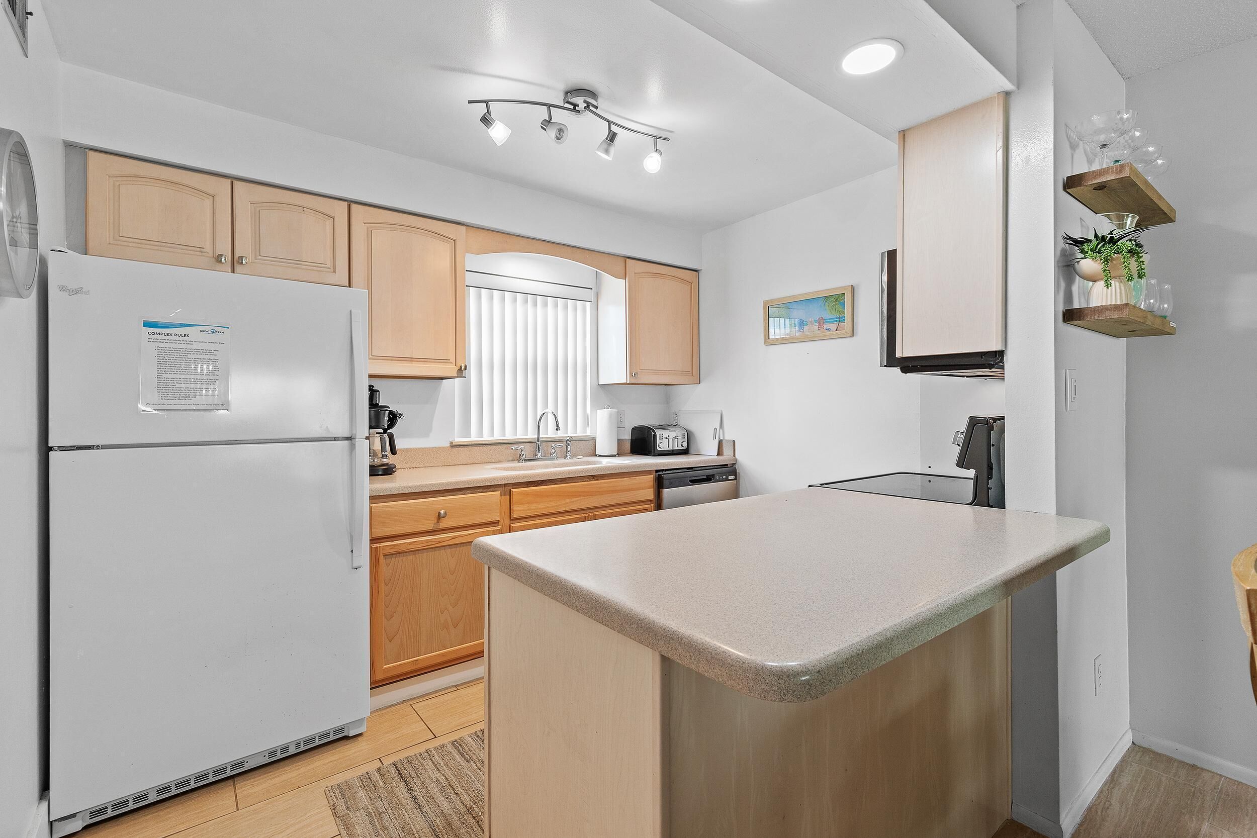 Appartement, 1 kingsize bed met slaapbank (Colony Beach Club 121) | Privékeuken | Een oven, een broodrooster