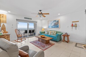 Condo, 1 Queen Bed with Sofa bed (Colony Beach Club 223) | Living area - Colony Beach Club 223 (New Smyrna Beach)