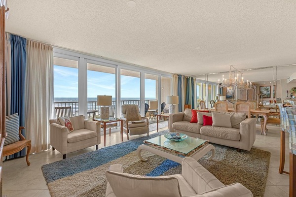 Condo, 1 King Bed with Sofa bed (Minorca The Inlet 1007) | Living area