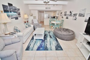Condo, Multiple Beds (Ocean Club North C208) | Living area - Ocean Club North C208 (New Smyrna Beach)