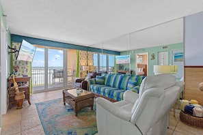 Condo, 1 Queen Bed with Sofa bed (Oceania Plaza 202) | Living area - Oceania Plaza 202 (New Smyrna Beach)
