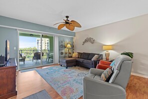 Condo, Multiple Beds (Oceanwalk 15-302) | Living area - Oceanwalk 15-302 (New Smyrna Beach)