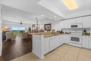 Condo, Multiple Beds (Oceanwalk 9-604) | Private kitchen | Oven, coffee/tea maker, toaster, blender - Oceanwalk 9-604 (New Smyrna Beach)