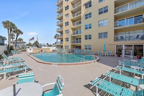 Condo, Multiple Beds (Ponce de Leon Towers 401) | Pool | A heated pool - Ponce de Leon Towers 401 (New Smyrna Beach)