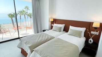 Apartamento superluxo, vista para o mar | 1 quarto, Wi-Fi de cortesia
