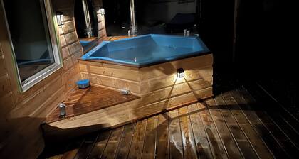 Oldman river serene seriously private cabins pet, family and fisher friendly.