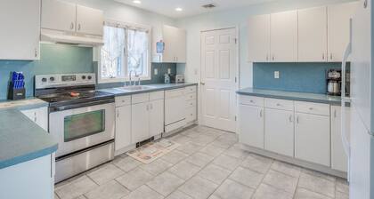 Peconic Bay Beach Front-Luxus-Ferienhaus-Strandblick-Ensuite Bad