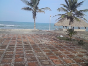 On the beach