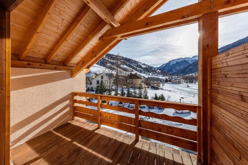 Wifi, 300m from ski slopes, fitness, swimming pool, parking, tv, ski locker, 26-36m², Abriès