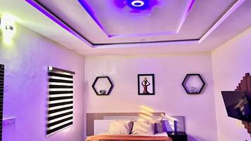 Family Apartment, Balcony, City View | 1 bedroom, desk, laptop workspace, blackout drapes