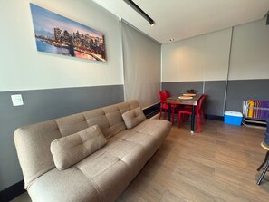 Studio | Living area | Flat-screen TV - Edifício Villa Oceânica (Ipojuca)