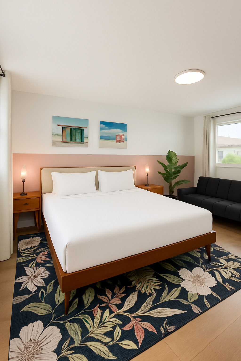 Single Room, 1 King Bed with Sofa bed | Blackout curtains, iron/ironing board, free WiFi, bed sheets