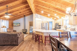 Interior - Armitage Inn | 30 minutes to Yellowstone | WIFI | Log Cabin (Island Park)