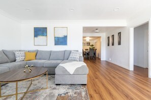 House, Multiple Beds, Patio, Garden View (7931 A, Rosemead) | Living area - Charming Spacious Home - Modern Comforts, Prime Location (Rosemead)