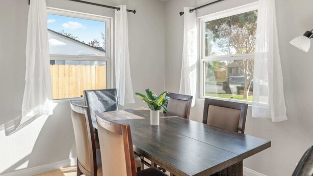 Dining - Luxury Modern Retreat With Spacious Yard & Premium Comfort (Monrovia)