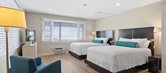 Oceanfront Getaway | 2 Double Beds & Kitchenette