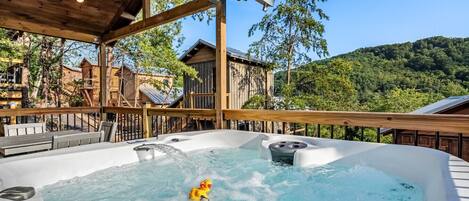 Baignoire à remous extérieure