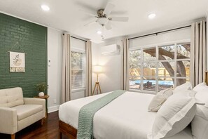 Iron/ironing board, travel crib, WiFi, bed sheets