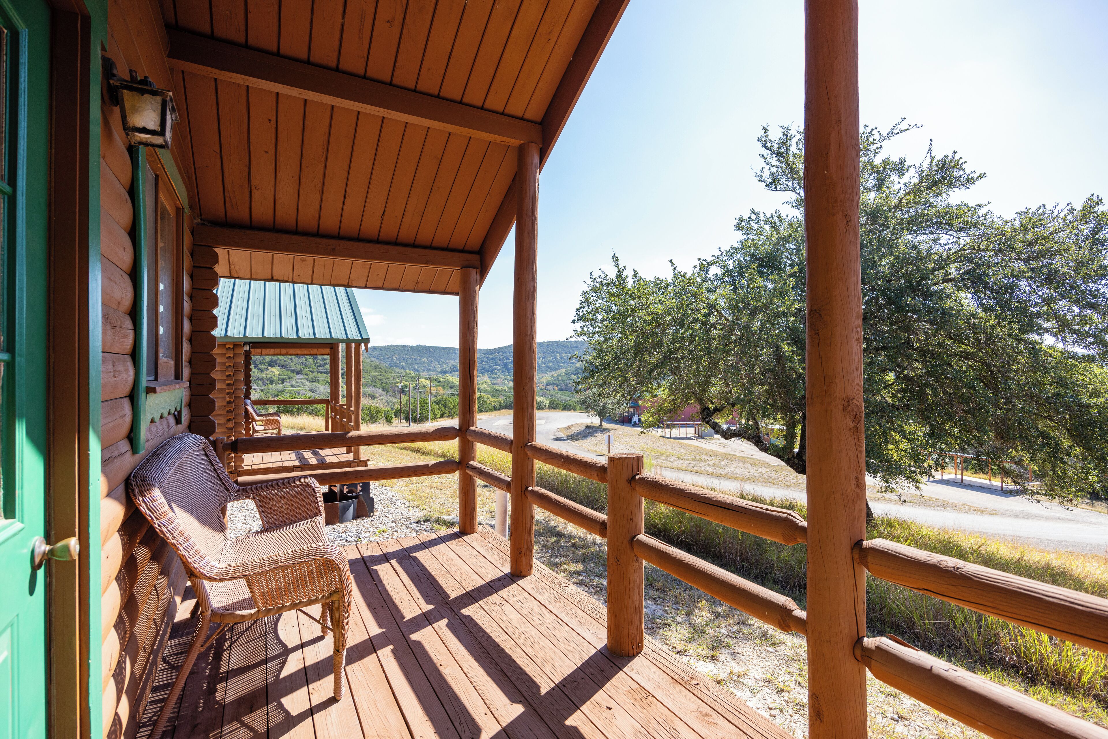 Basic Cabin [4] Multiple Beds, Shared Bathhouse | Terrace/patio
