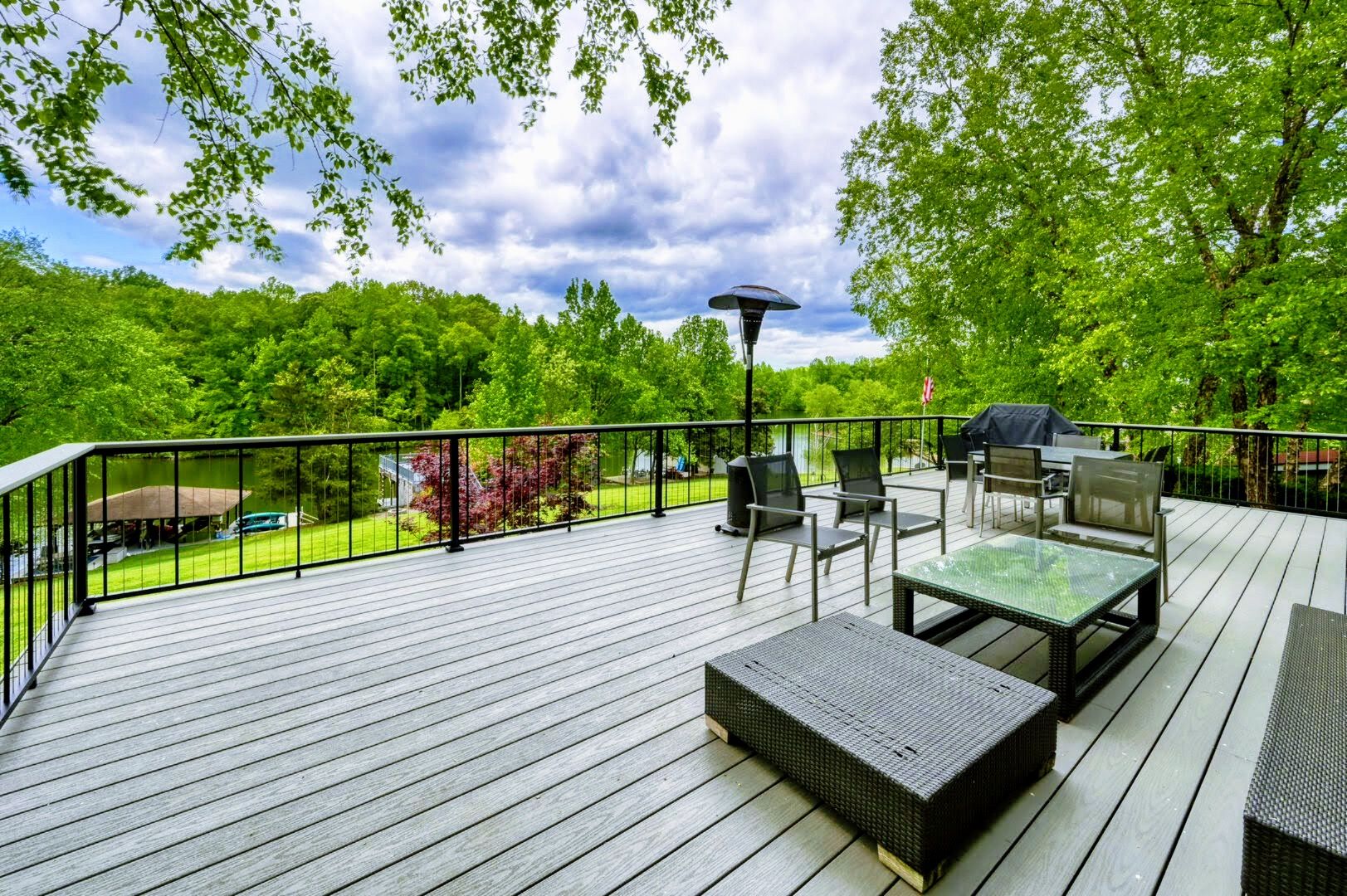 Host unforgettable gatherings on this stunning deck, offering unparalleled views of Lake Anna and its picturesque surroundings.