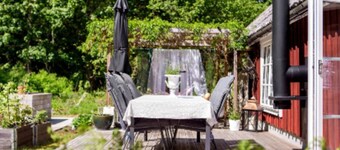 19th century house near the lake in a forest environment