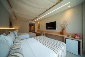 1 bedroom, minibar, laptop workspace, free cots/infant beds