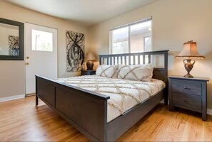 2 bedrooms, iron/ironing board, travel crib, WiFi