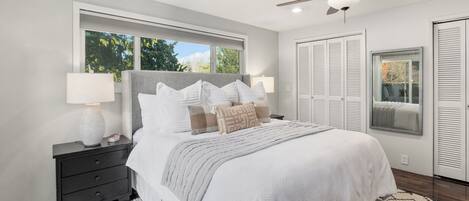 3 dormitorios, tabla de planchar con plancha, wifi gratis y ropa de cama