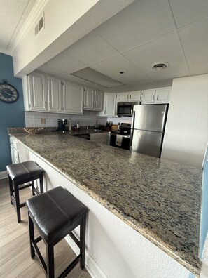 Microwave, oven, stovetop, dishwasher