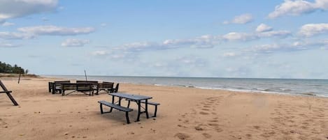On the beach