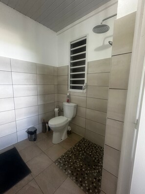 Shower, towels, toilet paper - Miche 2ch rentals (Le Vauclin)