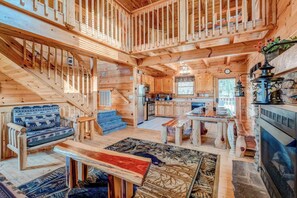 Interior - Nature's Hideaway - Retreat to Scenic Vistas, Hot Tub Soaks & Games Just 15 Minutes from Downtown! (Sevierville)