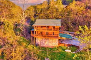Exterior - Nature's Hideaway - Retreat to Scenic Vistas, Hot Tub Soaks & Games Just 15 Minutes from Downtown! (Sevierville)