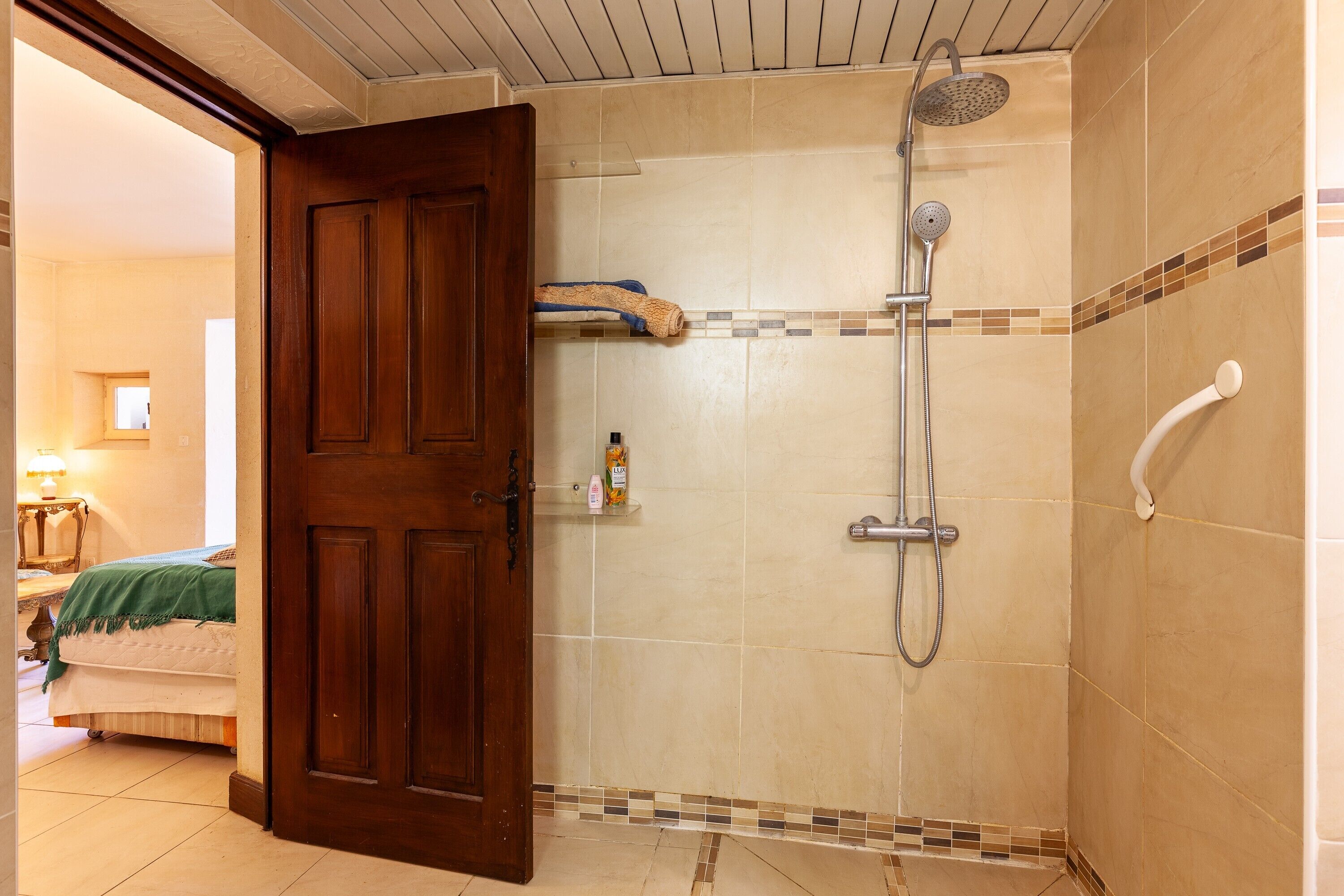 Shower, hair dryer