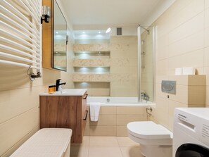 Hair dryer, towels
