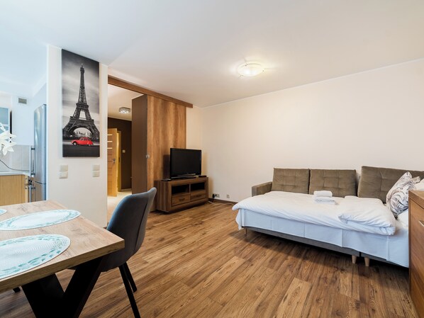 1 chambre, fer et planche à repasser, Wi-Fi, literie fournie