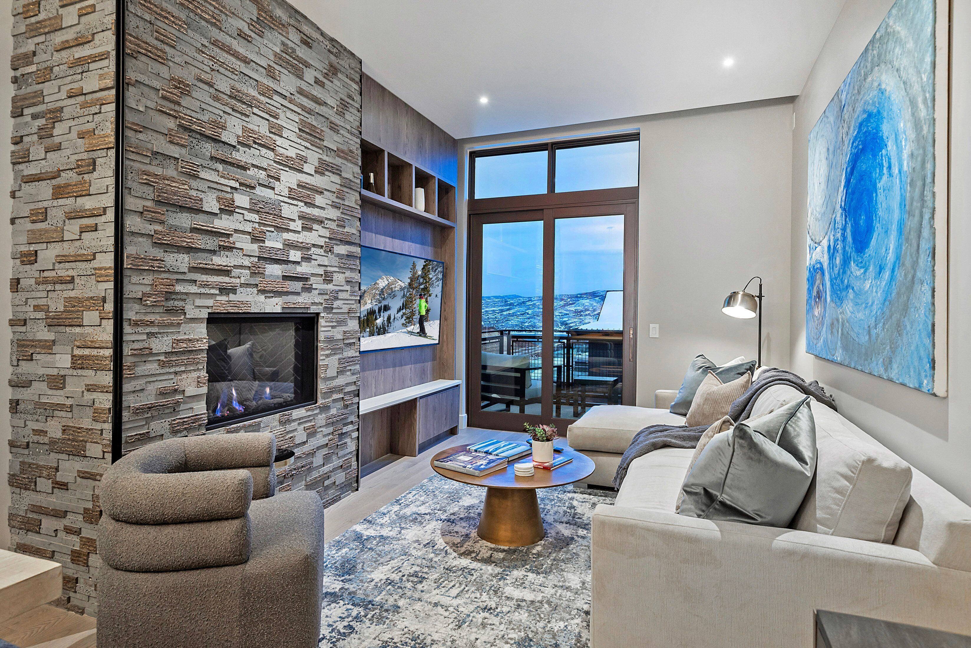 Smart TV, fireplace, video games, foosball