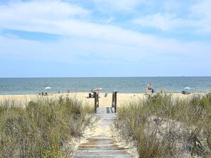 Privat strand i nærheten